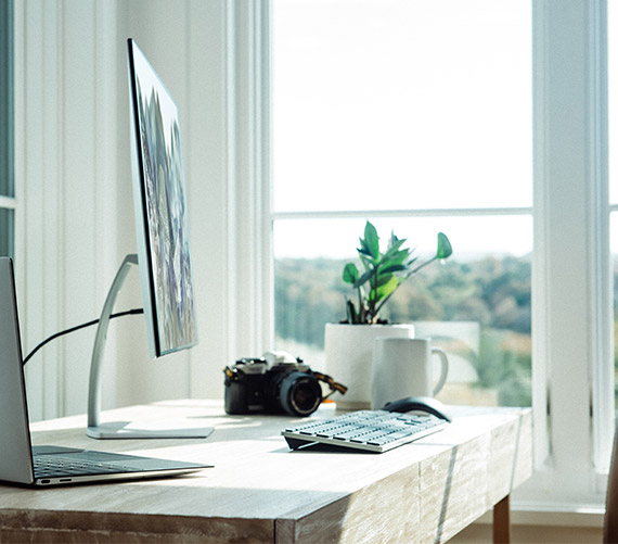 Person working from home
